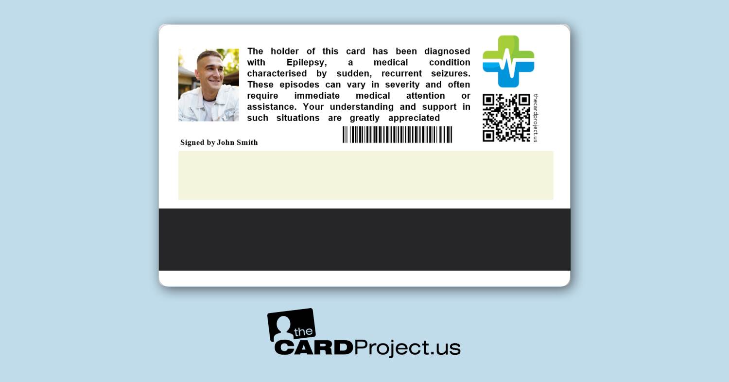 Epilepsy Premium Medical Card (REAR)